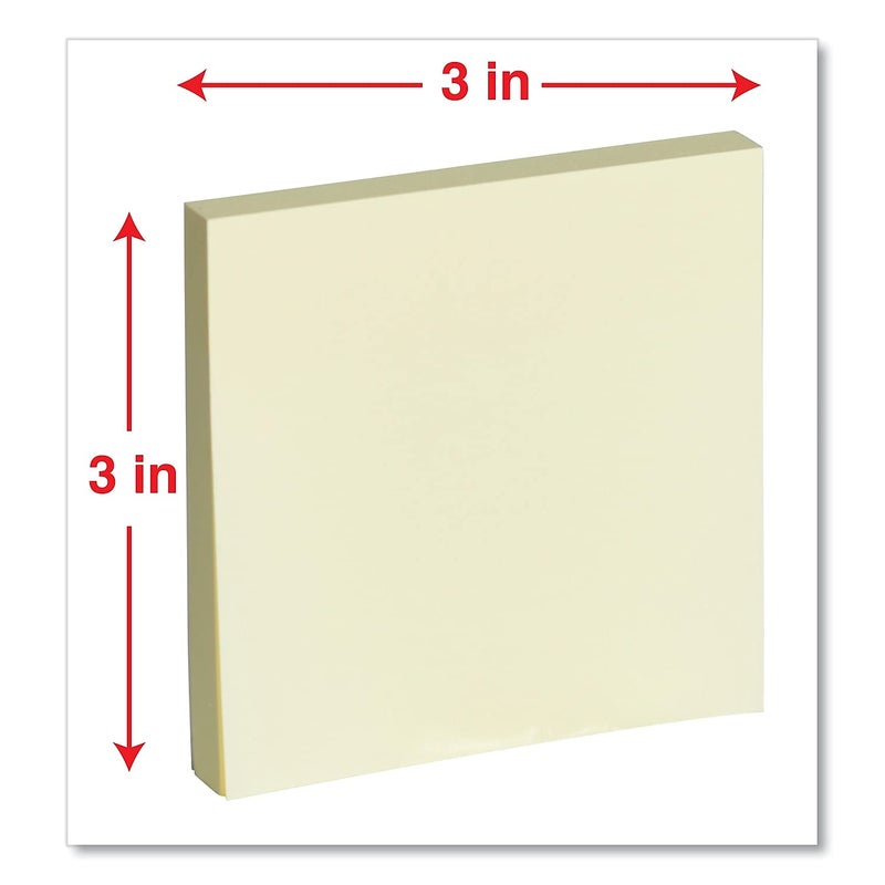 Universal UNV35619 Fan-Folded 3 in. x 3 in. Self-Stick Pop-Up Notes - Assorted Pastel (12/Pack) - Image 3